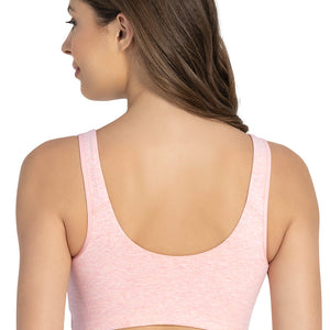 All Day Lounge Non-padded & Non-wired Bra - Pink Marl