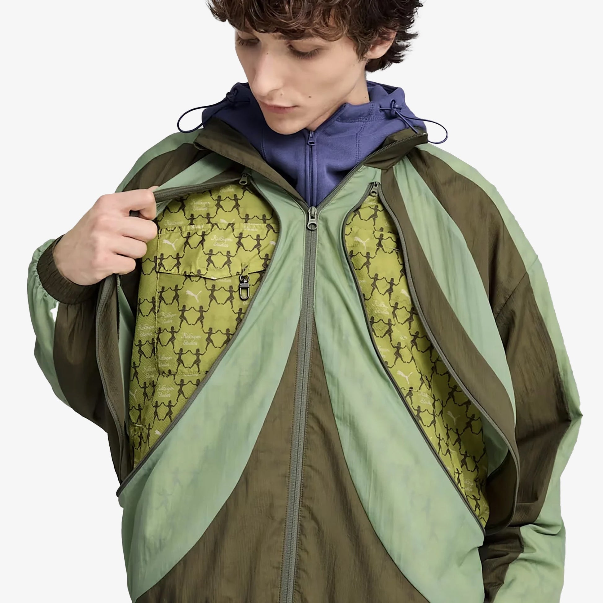 PUMA | X KIDSUPER FIT WINDBREAKER { DUSTY GREEN