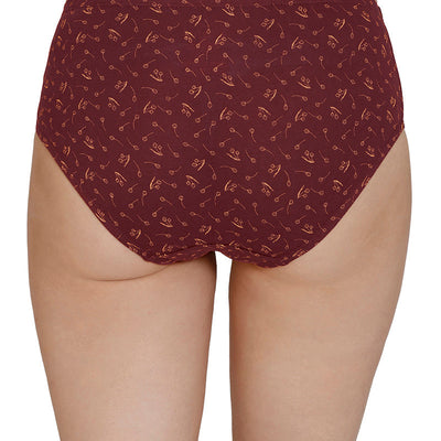 Inner Elastic Print Mid Rise Hipster Panties (Pack of 3)
