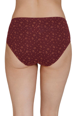 Inner Elastic Print Mid Rise Hipster Panties (Pack of 3)