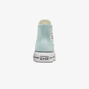 Converse | CHUCK TAYLOR ALL STAR LIFT  { WHITE/AQUA BLUE