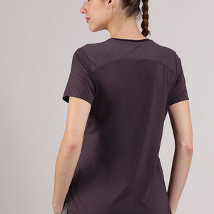 Energize Active Tee - Midnight Plum