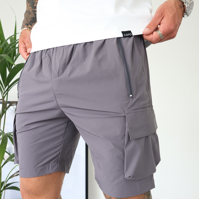 CAPO Lightweight Dark Grey Cargo Shorts
