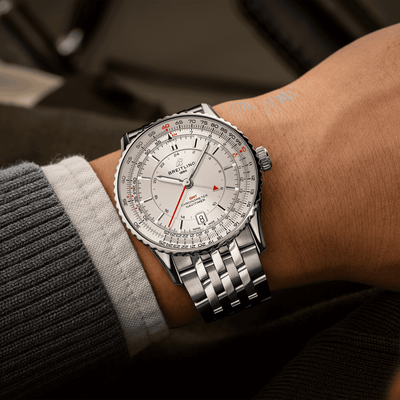 Breitling Navitimer Automatic GMT Cream Dial Men 41mm