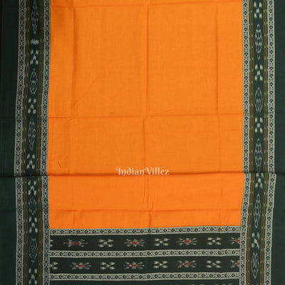 Green Yellow Pasapali Sambalpuri Cotton Dress set with Dupatta