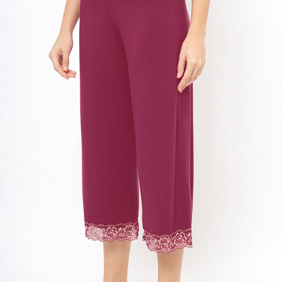 Lace Touch Pyjama Bottom - Anemone