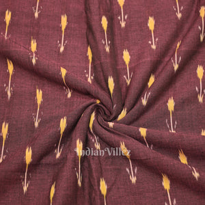 Purple Pochampally Ikat Cotton Fabric