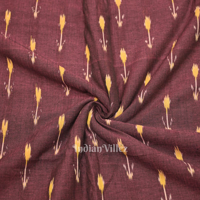 Purple Pochampally Ikat Cotton Fabric