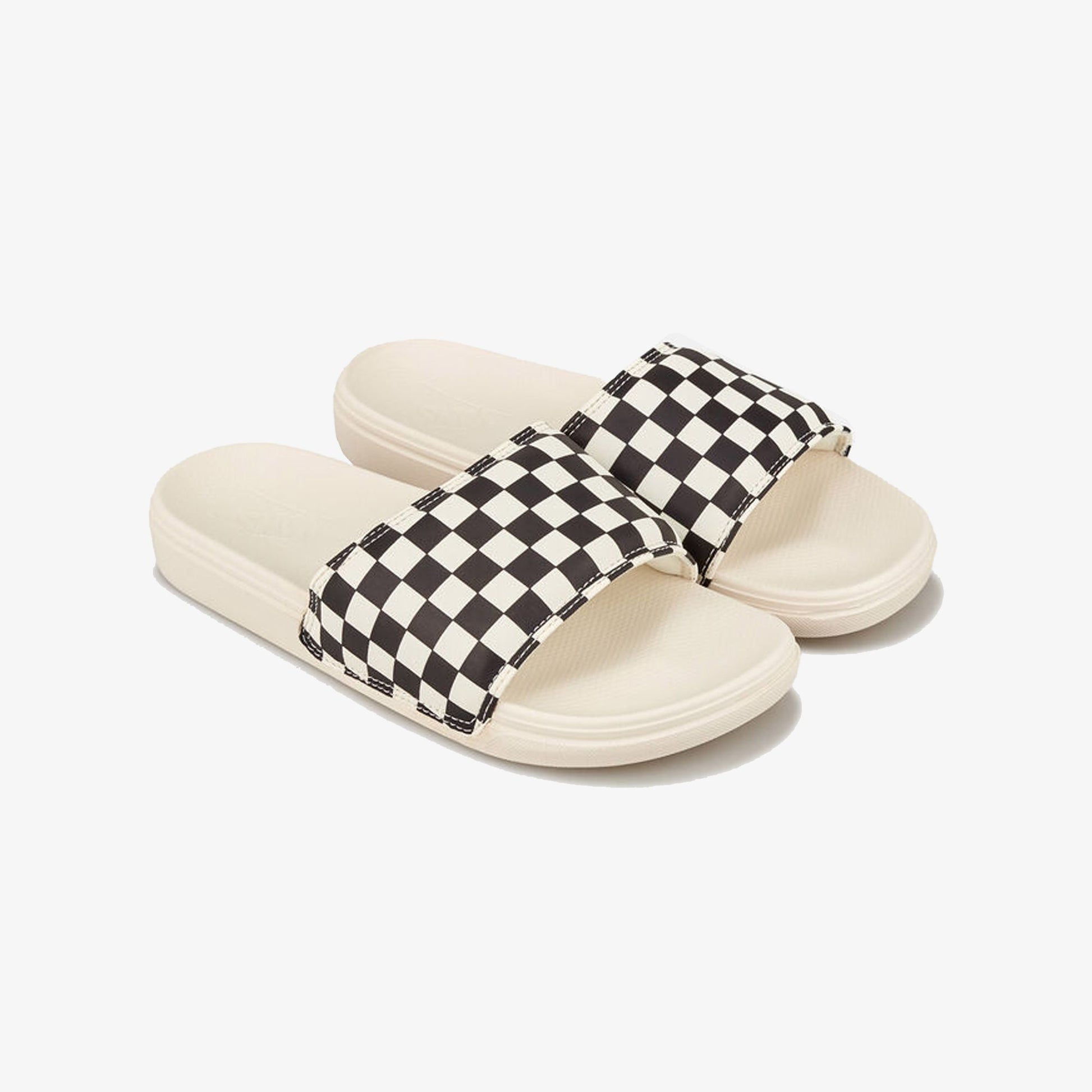 VANS | SLIDE-ON { BLACK/WHTIE