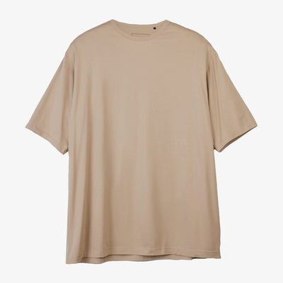 Y-3 | BOXY SHORT SLEEVE TEE { CLAY BROWN