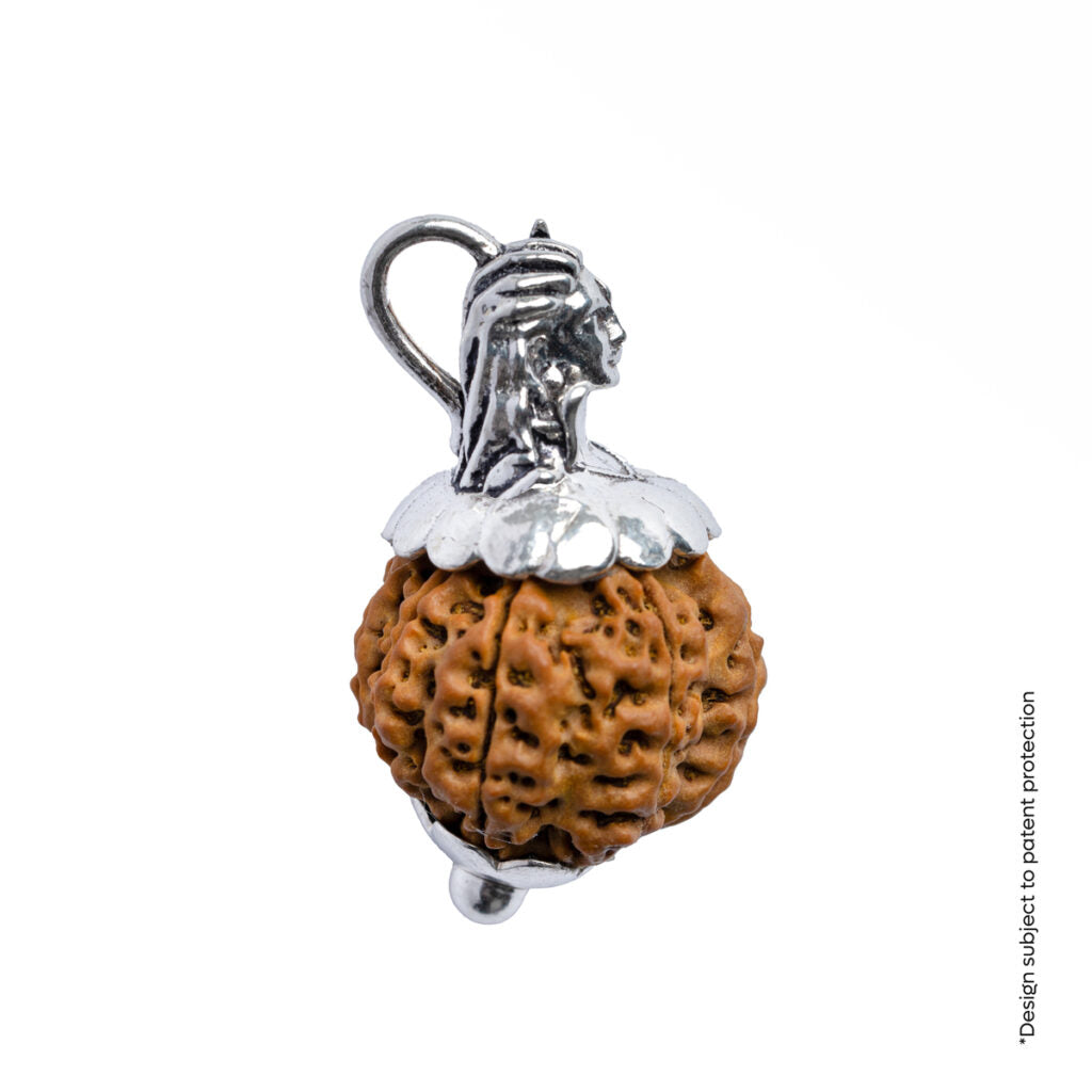 Adiyogi Pendant (8 Mukhi Nepali  Rudraksha) With Chain