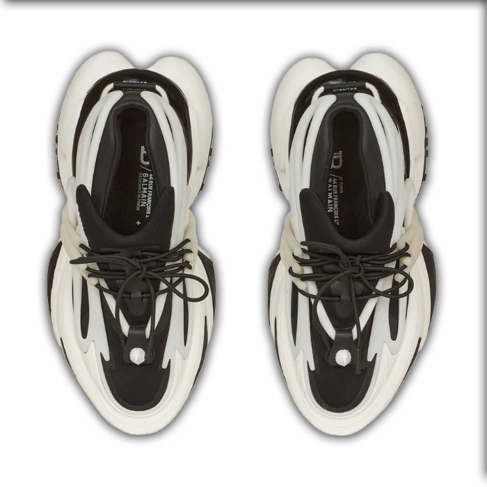 Balmain Unicorn Low-Top Black White