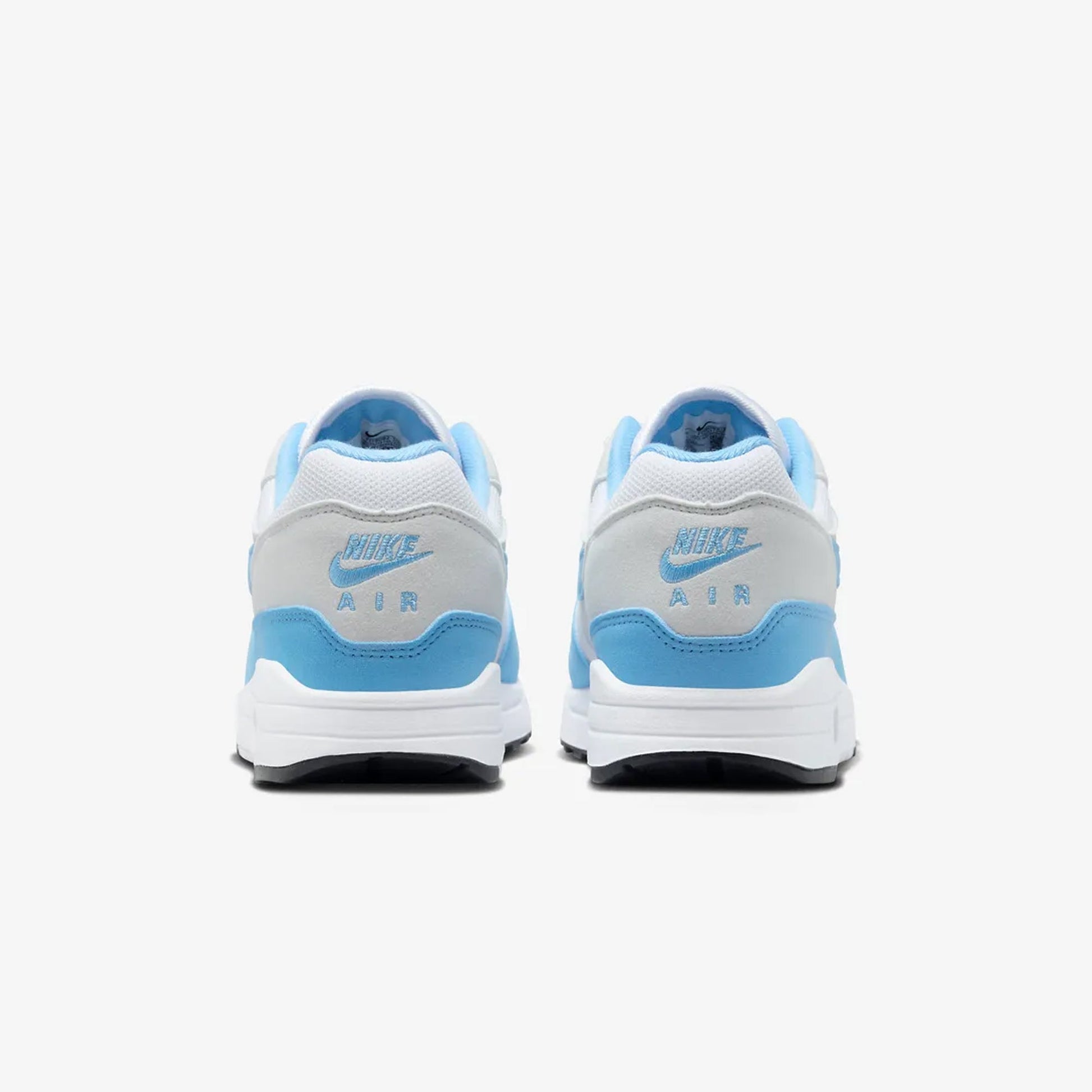 Nike | AIR MAX 1  { WHITE/UNIVERSITY BLUE-PHOTON DUST-BLACK