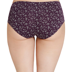 Inner Elastic Printed Mid Rise Hipster Panty (Pack of 3)
