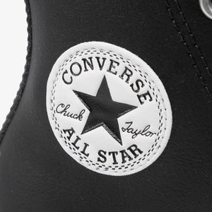 Converse | CHUCK TAYLOR ALL STAR LEATHER PLATFORM HI { BLACK/WHITE