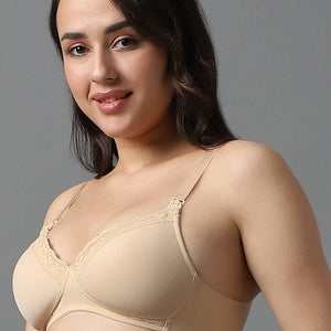 Padded Non-wired Maternity Bra - Hazelnut