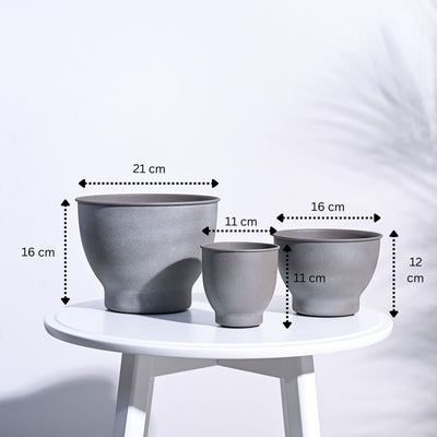 Gunmetal Goblet Planter