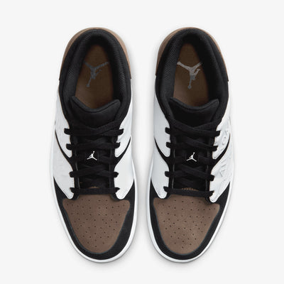 Jordan | NU RETRO 1 LOW  { WHITE/BLACK-PALOMINO-WHITE