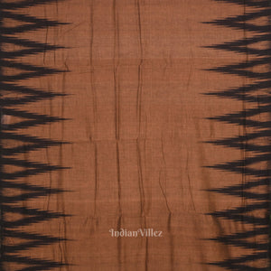 Brown Black Kargil Kumbha  Manibandha Cotton Saree