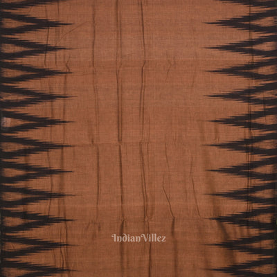 Brown Black Kargil Kumbha  Manibandha Cotton Saree