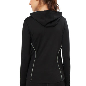 Flaunt Hoodie Full Sleeve Active Jacket - Jet Black