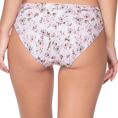 Satin Edge Low Rise Bikini Panty - Dawn Pink