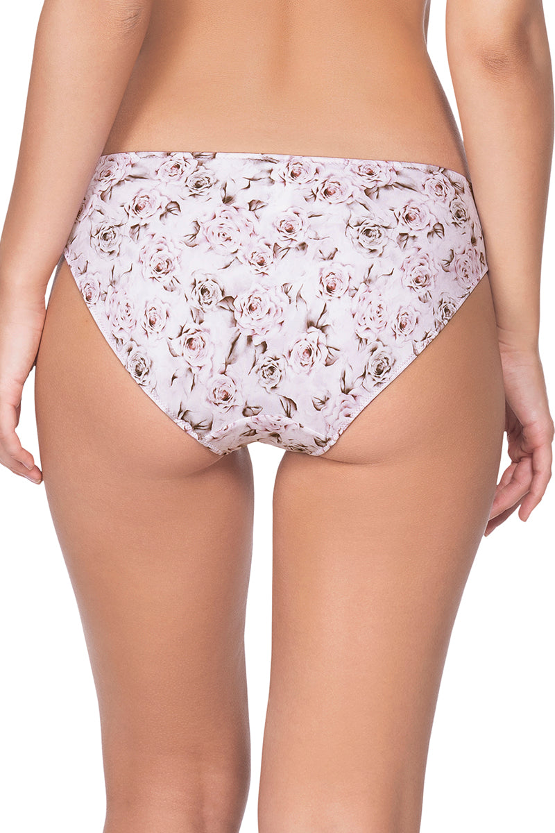 Satin Edge Low Rise Bikini Panty - Dawn Pink