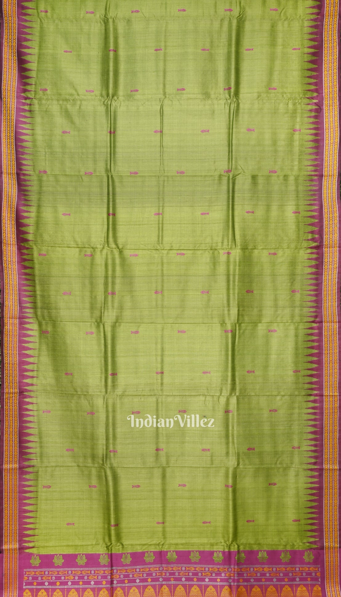Green  Gopalpur Tussar Silk Saree