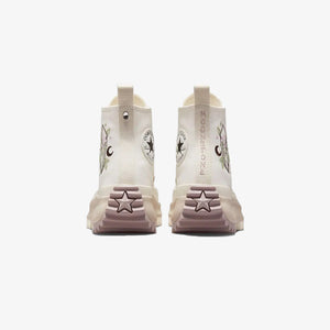 Converse | RUN STAR HIKE PLATFORM EMBROIDERED CRYSTALS  { VINTAGE WHITE