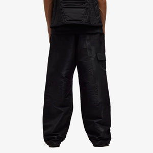 Y-3 | LINED JACQUARD RIPSTOP PANTS  { BLACK