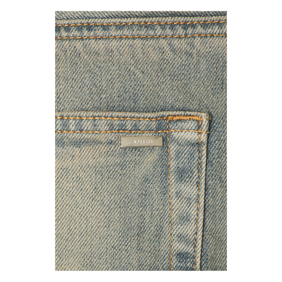 AMIRI Leather Star Straight Jeans Clay/Indigo