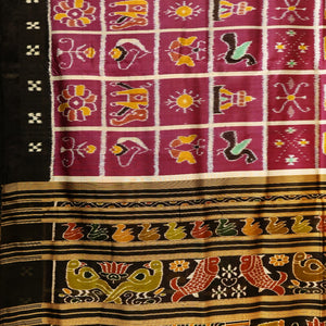 Magenta Nabakothi Contemporary Silk Saree