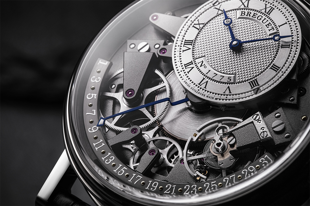 Breguet Tradition Silver & Grey Dial Black 40 MM Watch for Men