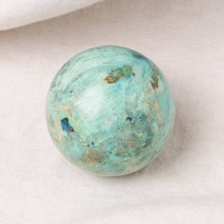 Natural Peruvian Turquoise Sphere - AAA Premium Quality