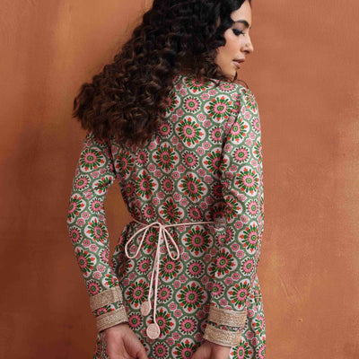 trueBrowns Light Gold Embellished Belt