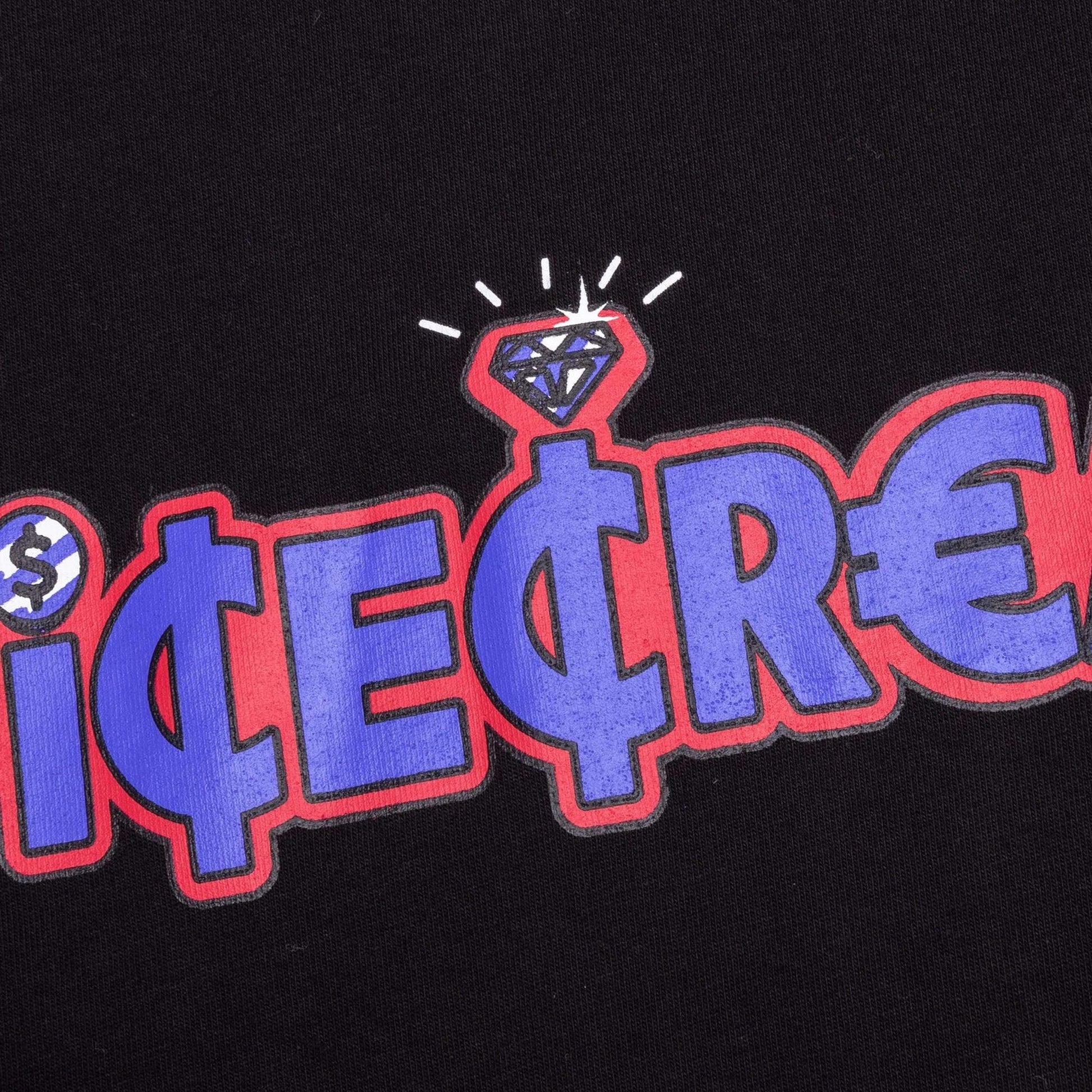 Icecream | WORD S/S TEE { BLACK