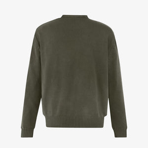 ALMOST GODS | ALPHA CROSS KNIT SWEATER { OLIVE