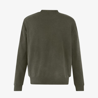 ALMOST GODS | ALPHA CROSS KNIT SWEATER { OLIVE
