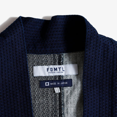 FDMTL | PATCHWORK HAORI JACKET RINSE { INDIGO