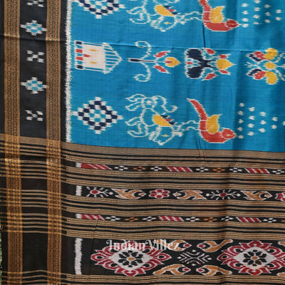 Cupper Sulphate Black Pasapali Nabakothi Nabarangi Khandua Silk Saree