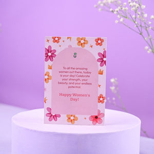 Money Plant Variegated in Ceramic Pot Women's Day Gift