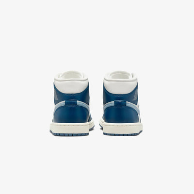 Jordan | AIR JORDAN 1 MID  { SKY J FR BLUE/OZONE BLUE-SAIL