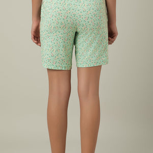 Sleep Shorts - Ditsy Misty Print