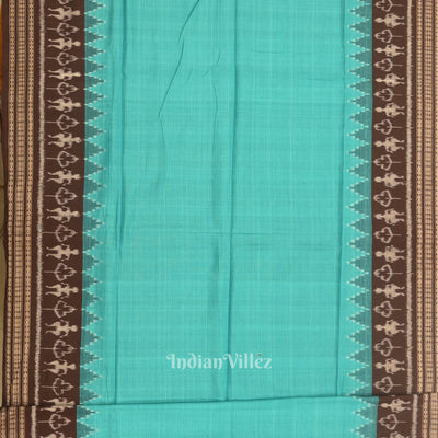 Black Green Jungle Theme Odisha Ikat Sambalpuri Dress Set & Dupatta