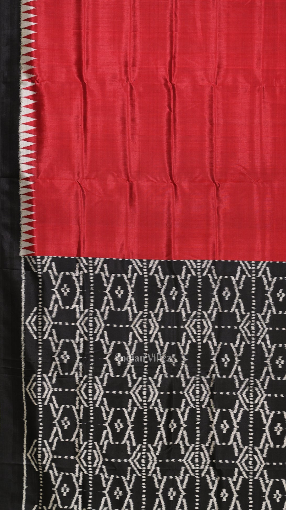 Exclusive Red Black Contemporary Designer Saree