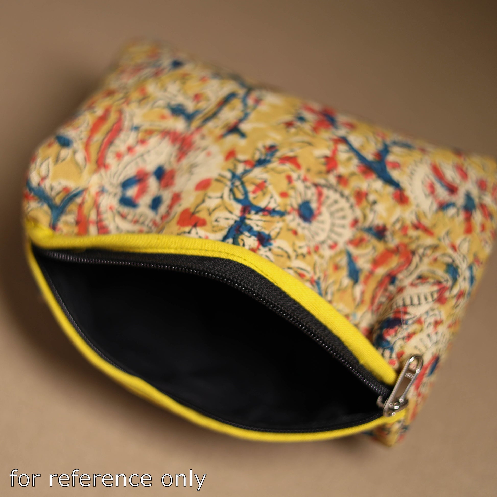 Black - Handmade Cotton Toiletry Pouch 03
