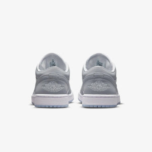 Jordan | AIR JORDAN 1 LOW  { WHITE/WOLF GREY-ALUMINUM