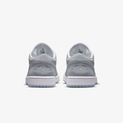 Jordan | AIR JORDAN 1 LOW  { WHITE/WOLF GREY-ALUMINUM