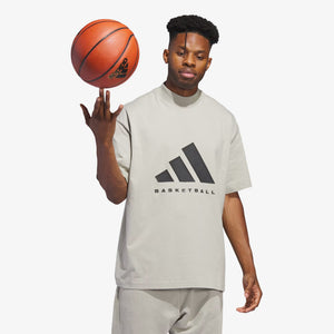 Adidas | BASKETBALL TEE  { SESAME/SESAME