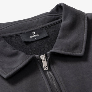Represent | CLASSIC PARTS QUARTER ZIP  { AGED BLACK